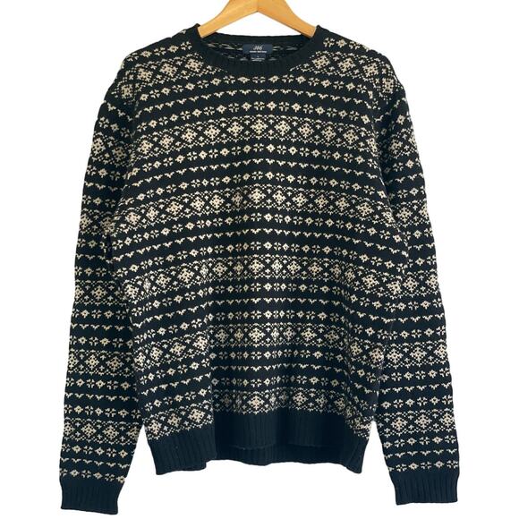 Brooks Brothers Black Wool Knit Sweater Men's Size Large - Picture 1 of 5